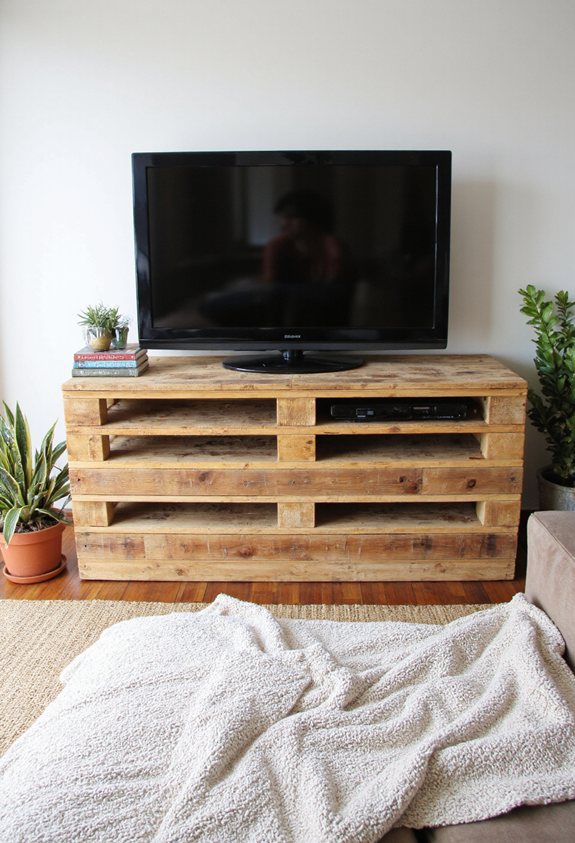 meuble télé en palette multi-usages