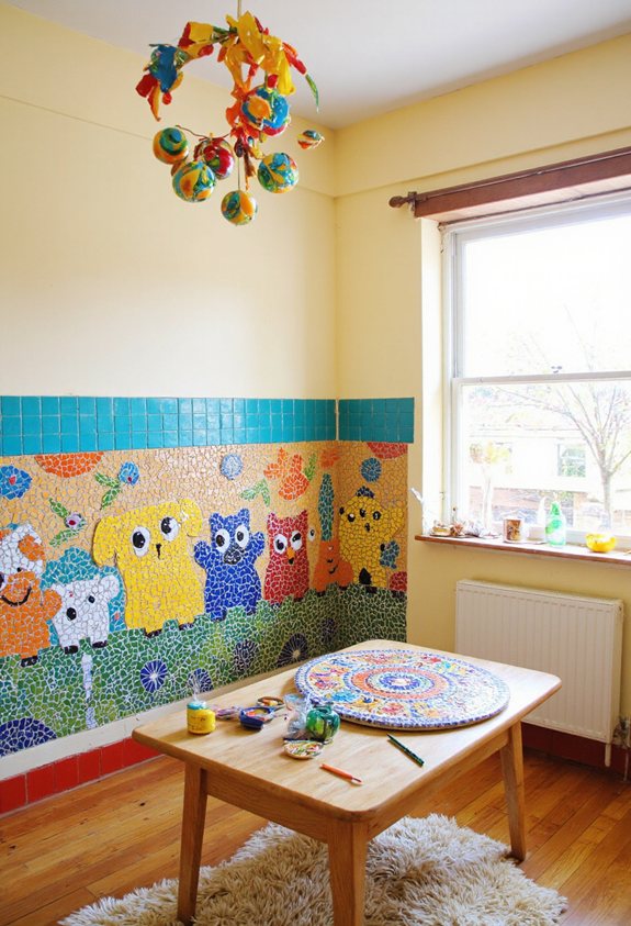 mosaïques colorées et ludiques pour enfants