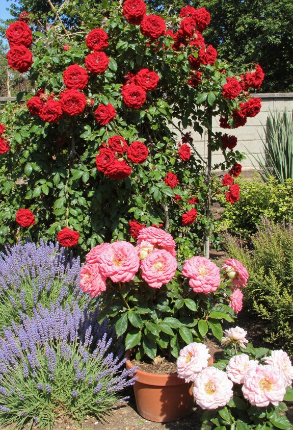 roses comme points focaux