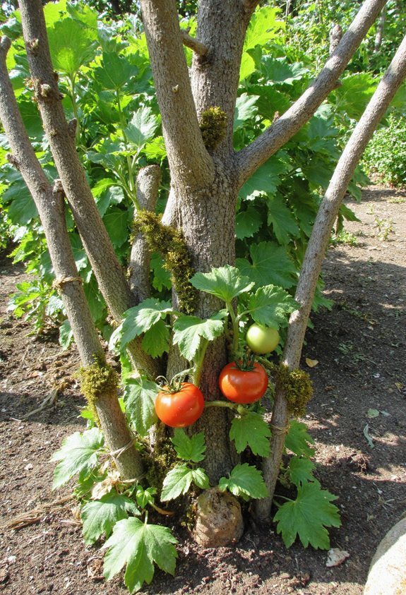 bâtons de jardin naturels rustiques