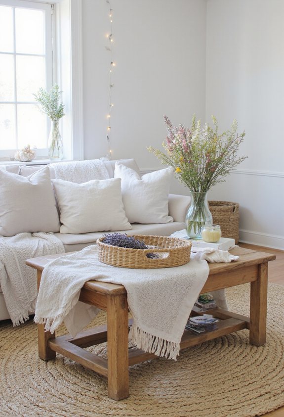 décoration naturelle rustique d'été