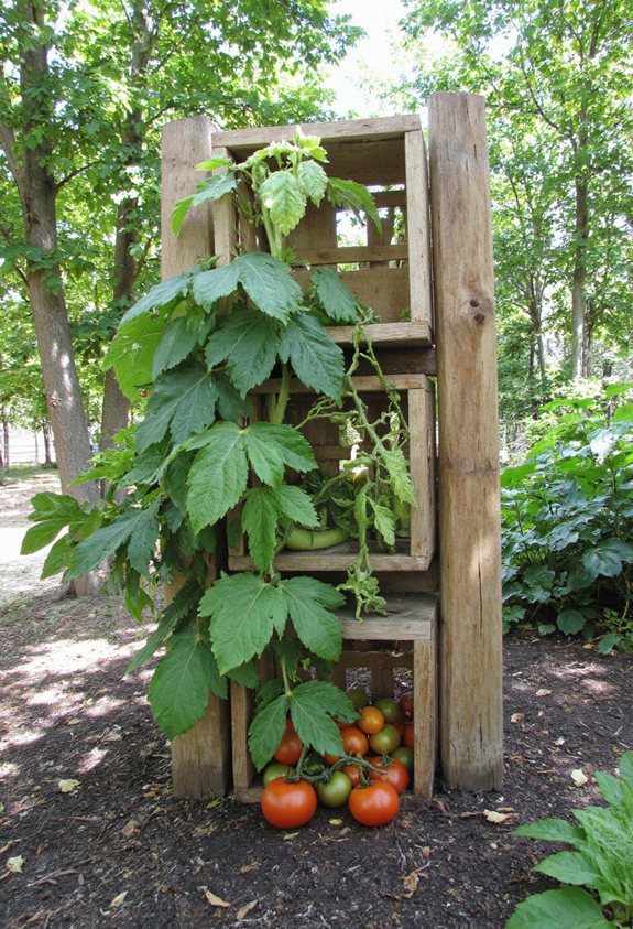 casiers empilés supports de jardin