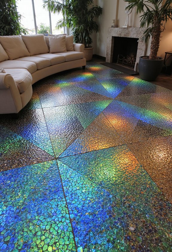 carrelage mosaïque vibrant et époustouflant