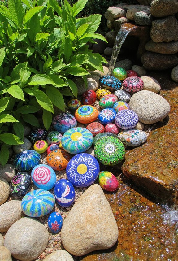 caractéristiques d'eau en pierre tranquille