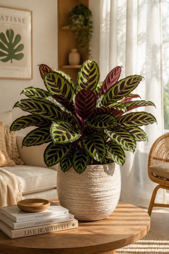 feuillage tropical avec des motifs vibrants