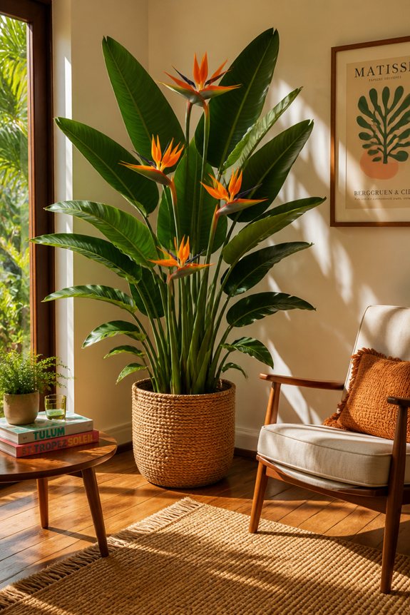 paradis tropical intérieur plante
