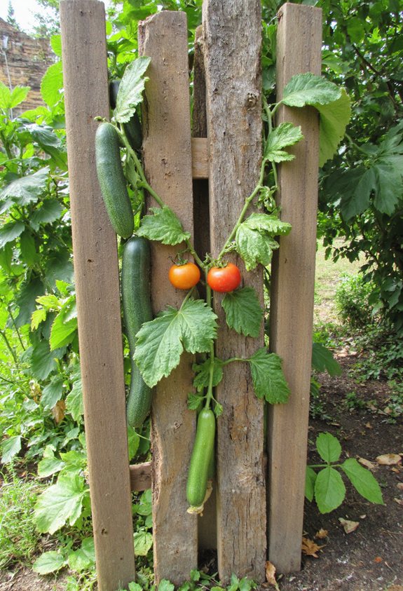bâtons de jardin rustiques recyclés