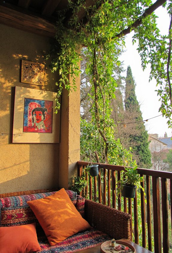 décor mural artistique pour balcons