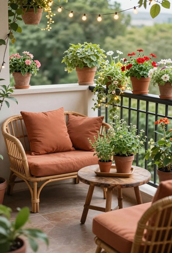balcon configuration multifonctionnelle confortable