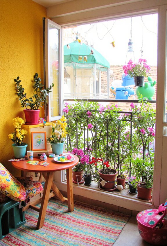 balcon aire de jeux pour enfants