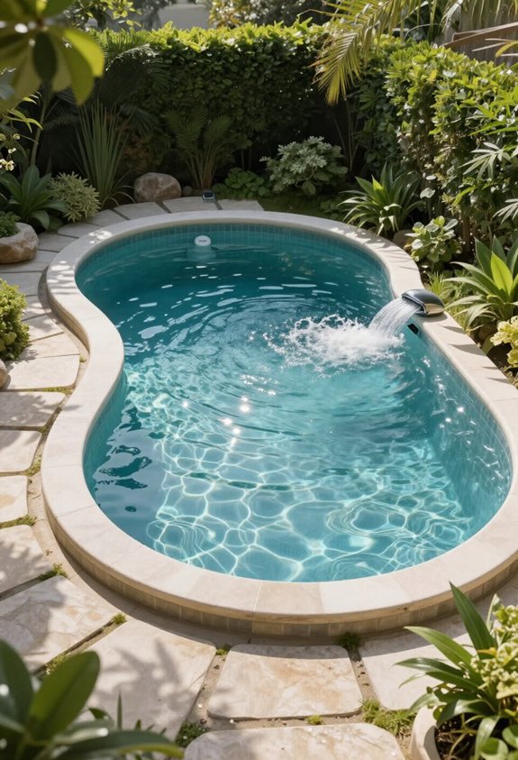 spa de nage de jardin compact