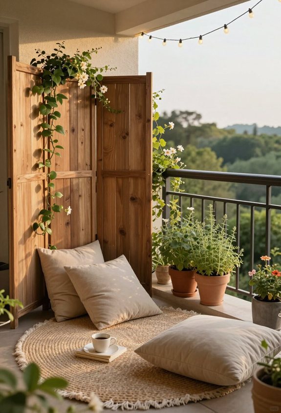 écran de confidentialité pour balcon douillet