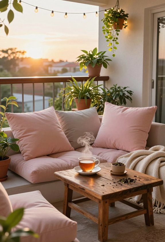 options de sièges confortables sur le balcon