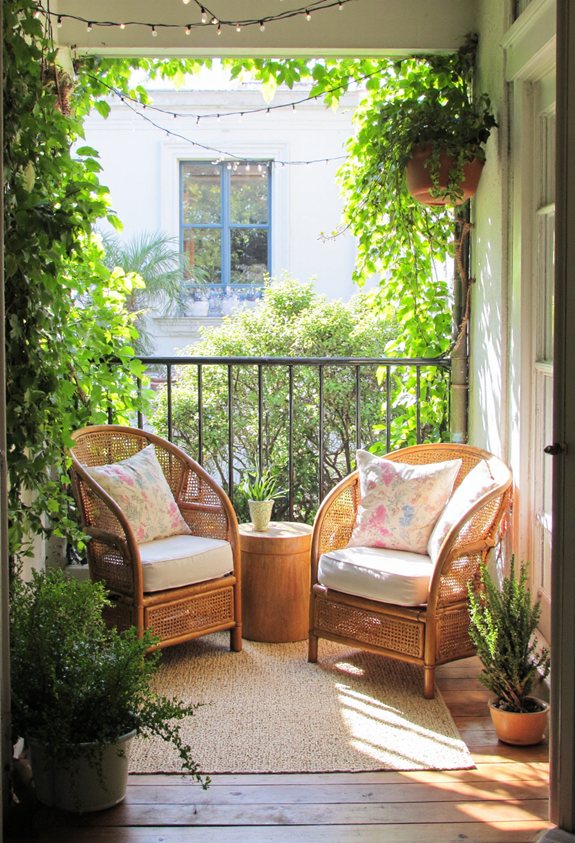 coin salon extérieur douillet bonheur