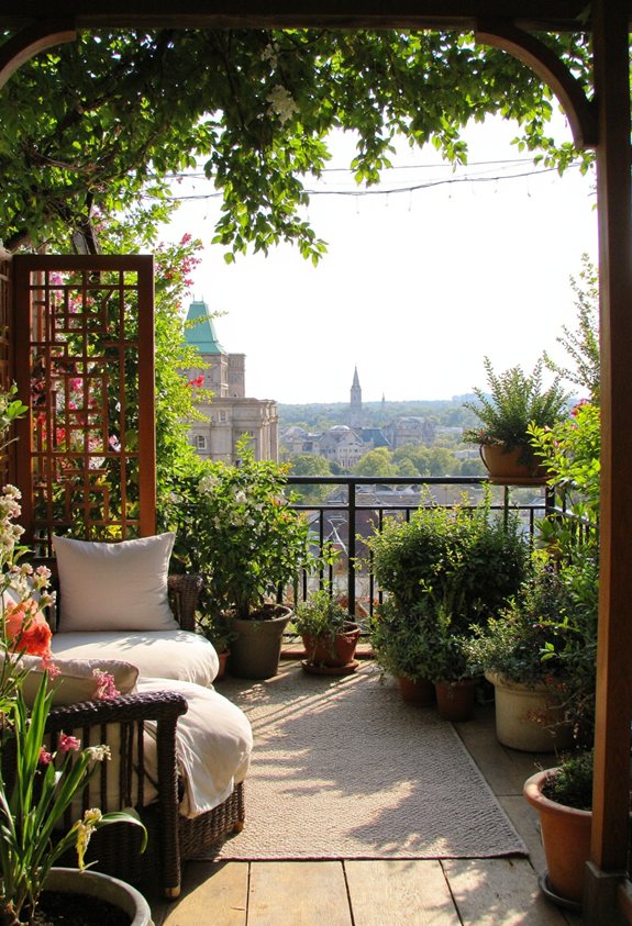 sanctuaire de balcon privé