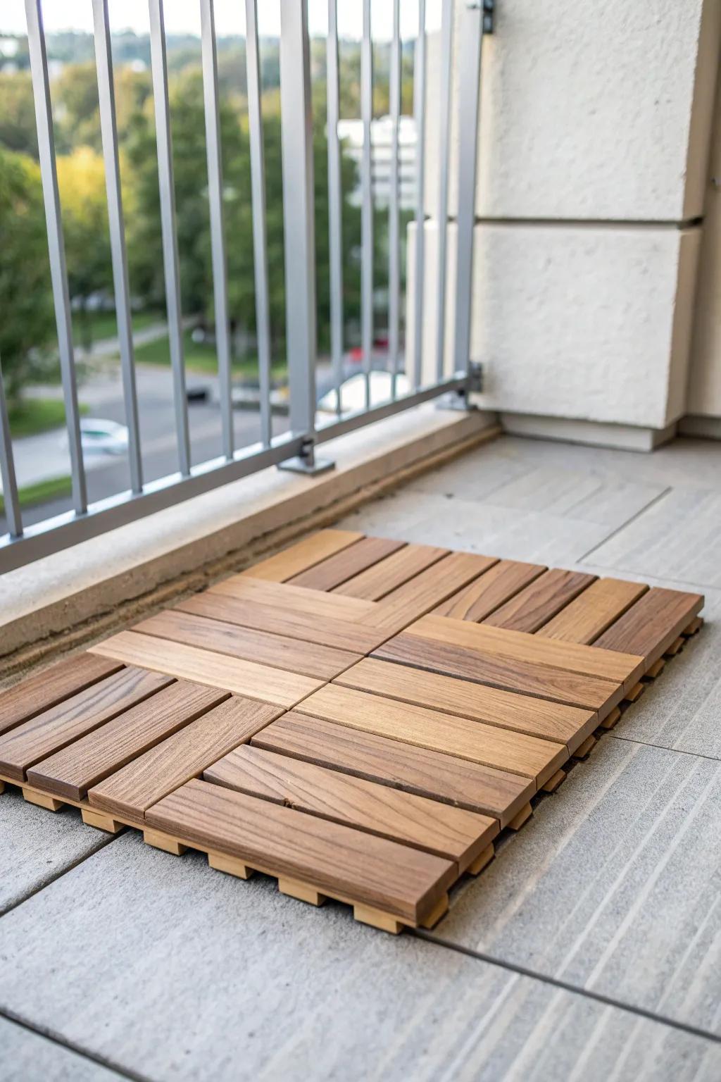 Poser des dalles de terrasse clipsables sans travaux