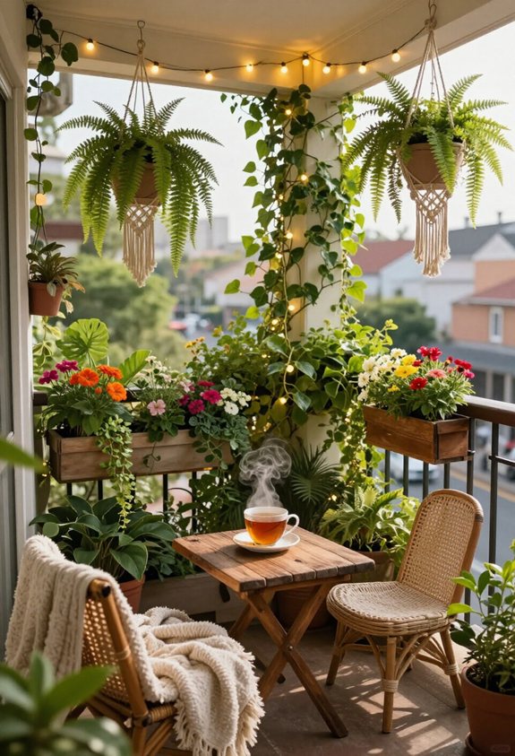 idées de jardinage de balcon vertical