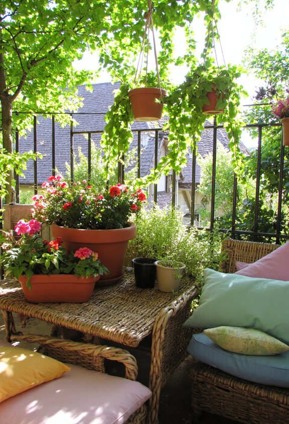 essentiels d'un jardin vibrant sur balcon
