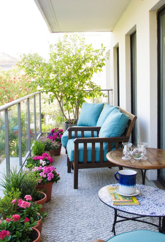 mobilier de balcon résistant aux intempéries