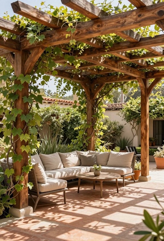 pergola en bois oasis de jardin
