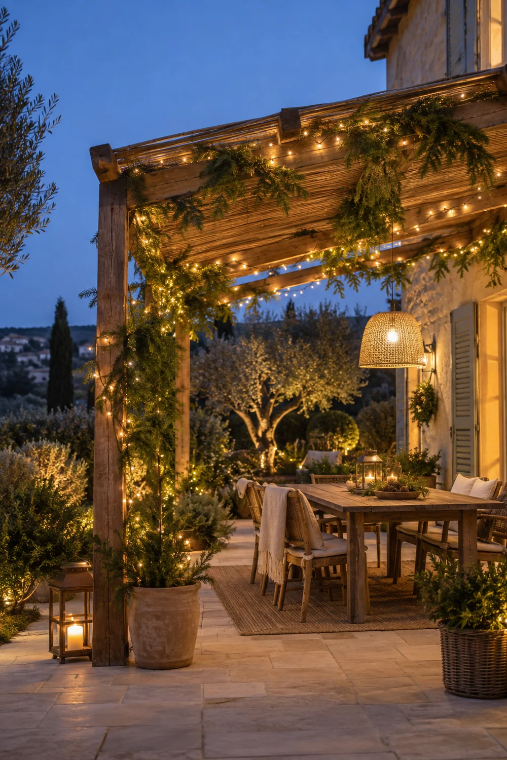 Illuminer une pergola avec des guirlandes