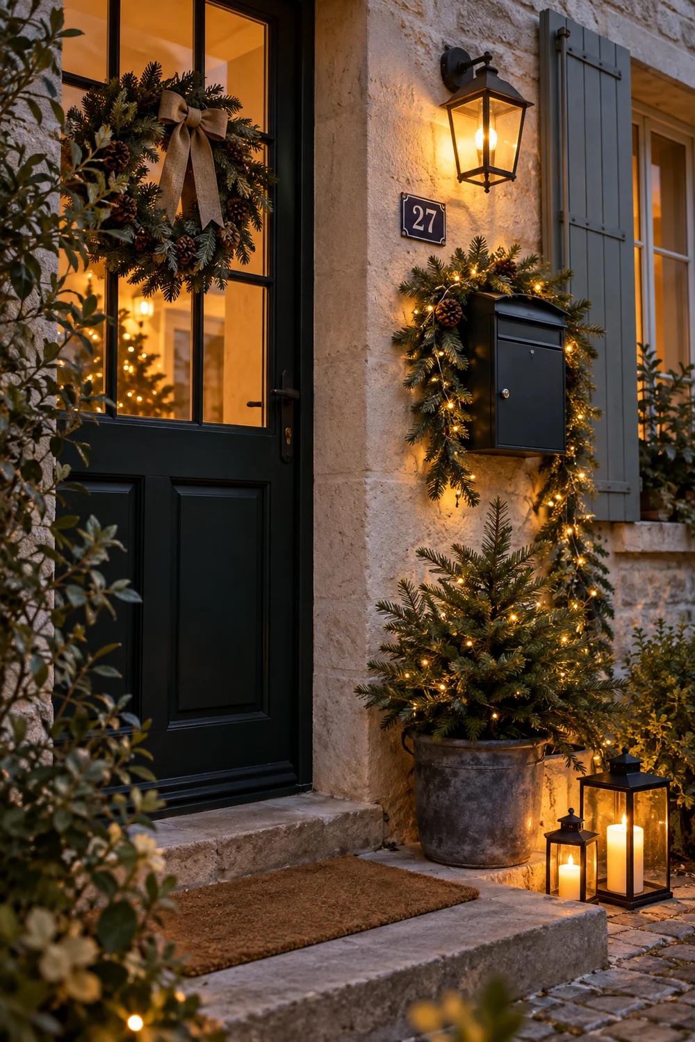 Décorer la boîte aux lettres et le numéro de maison